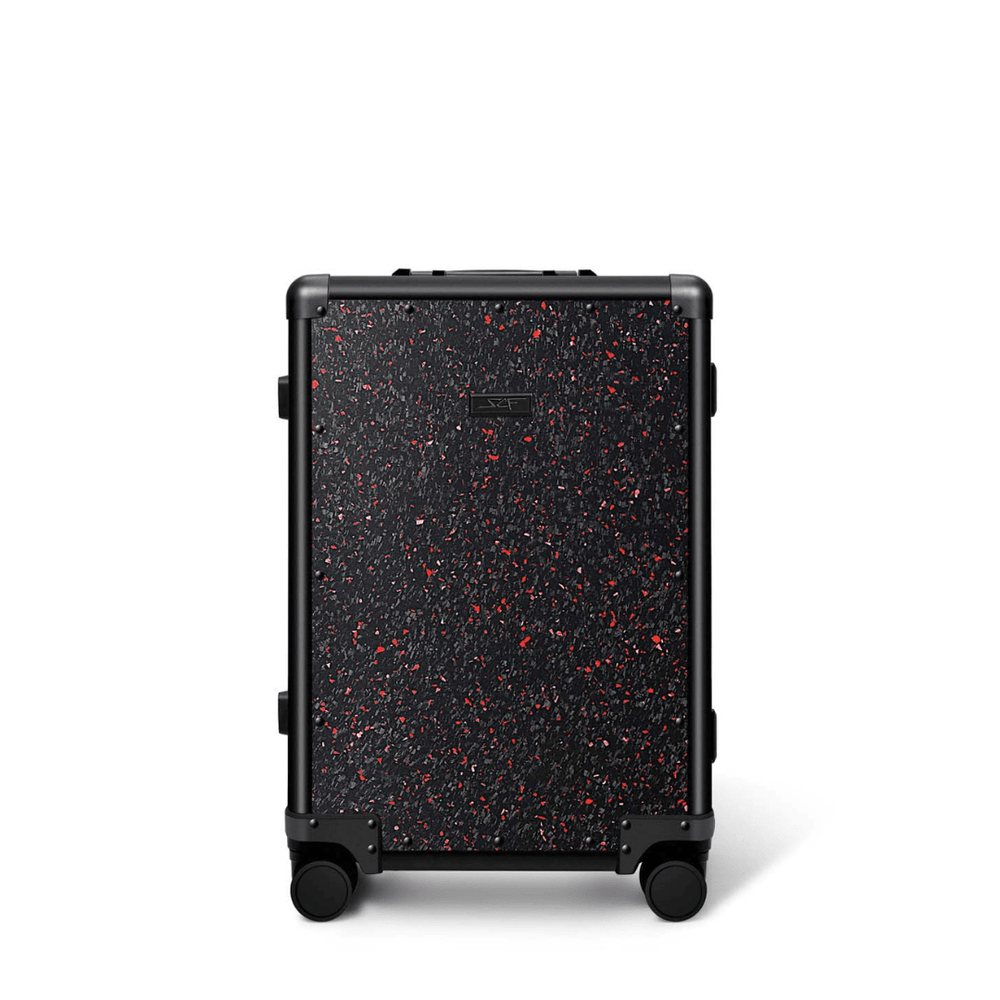 Real Red Flake Forged Carbon Fiber Carry-On Luggage | Classic Series